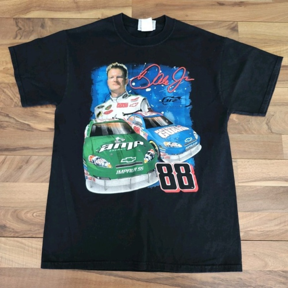 Winners Circle Dale Earnhardt Jr Double Sided‎ graphic t-Shirt Size Medium
